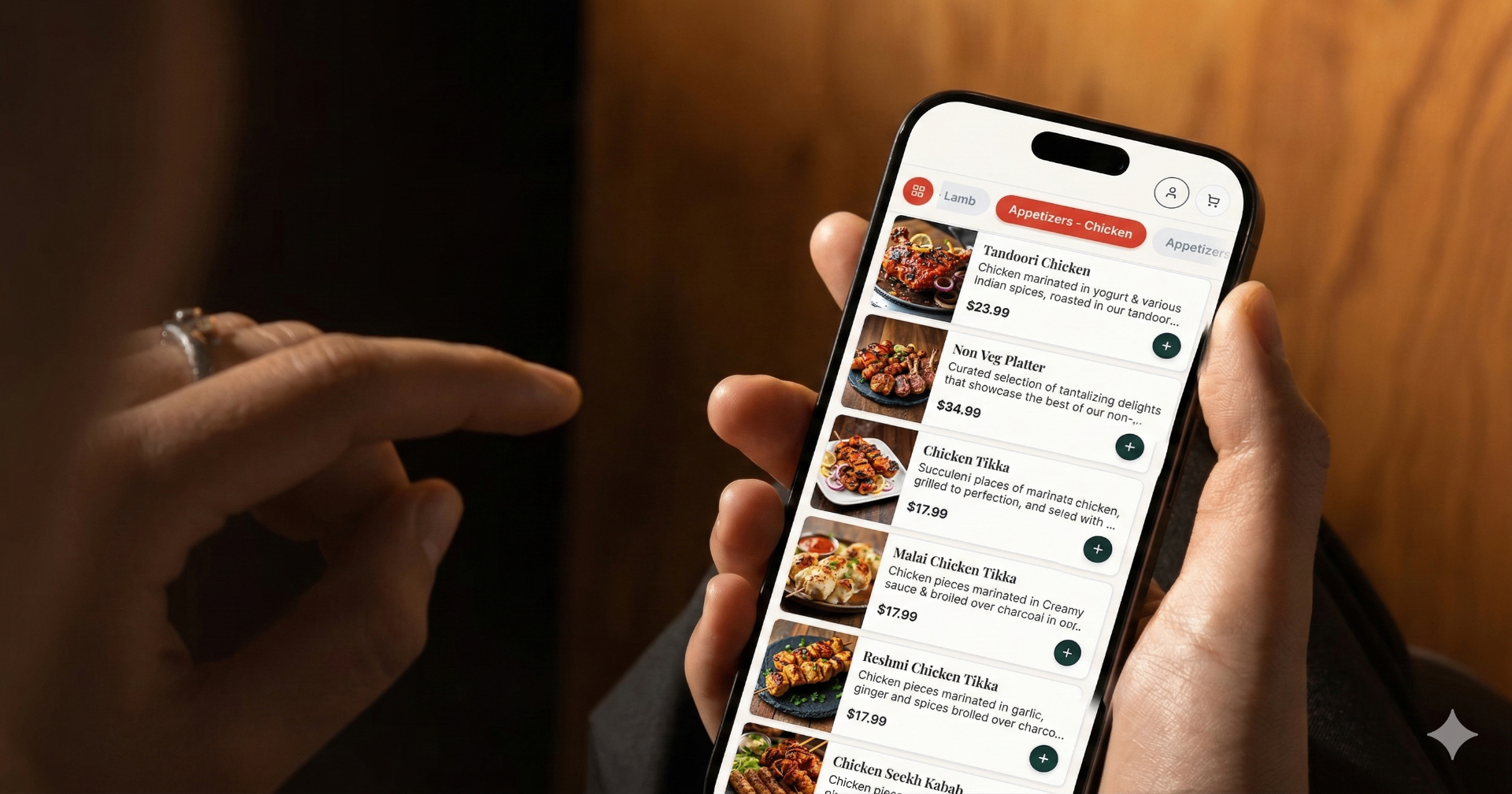 Mobile app on phone
