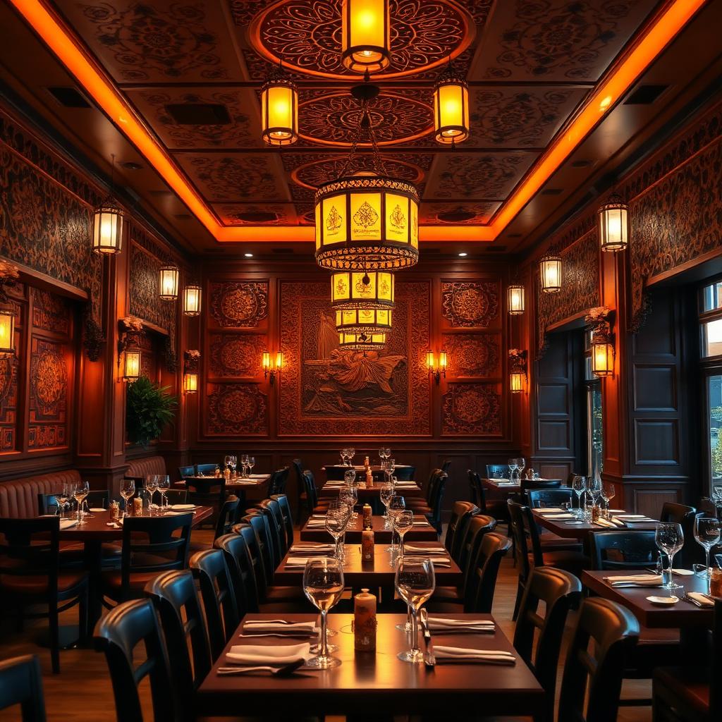 Vibrant dining room filled with guests enjoying their meals