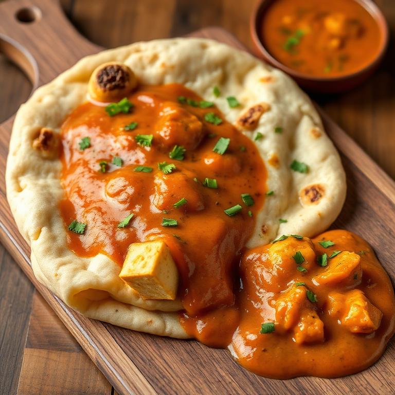 Paneer Naan with Gravy